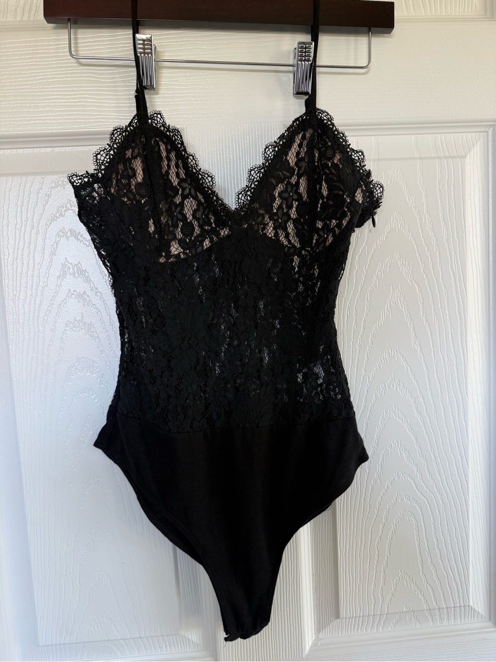 NWOT Forever 21 Black Lace Tank Bodysuit